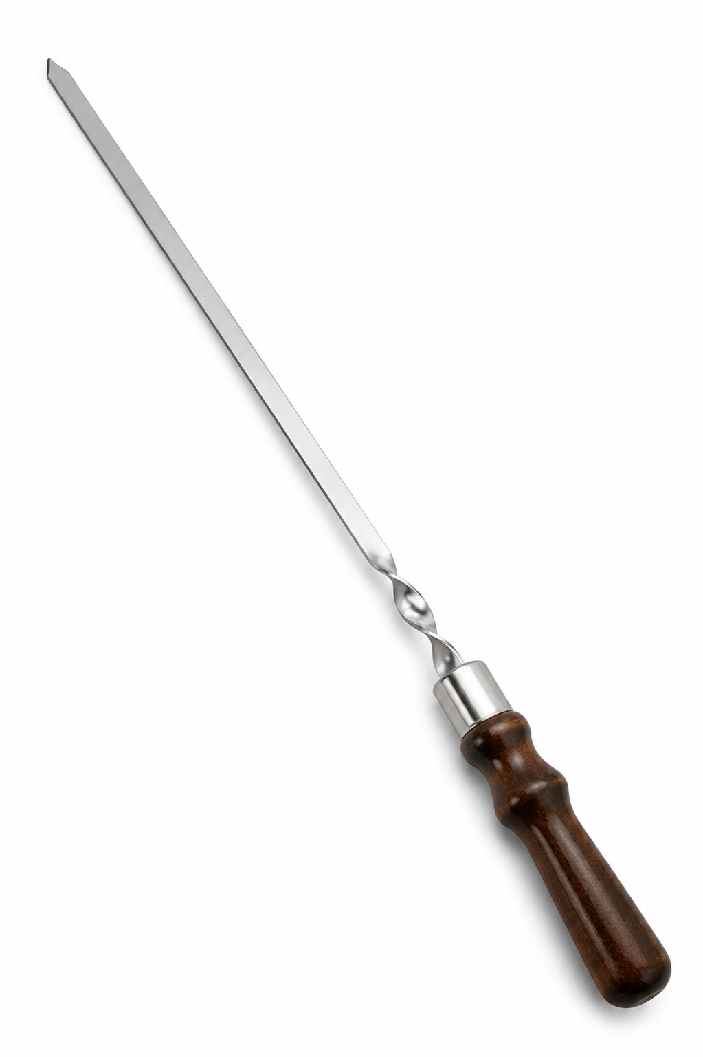 Ac pentru Frigărui din Inox 12 mm cu Mâner din Lemn – Premium